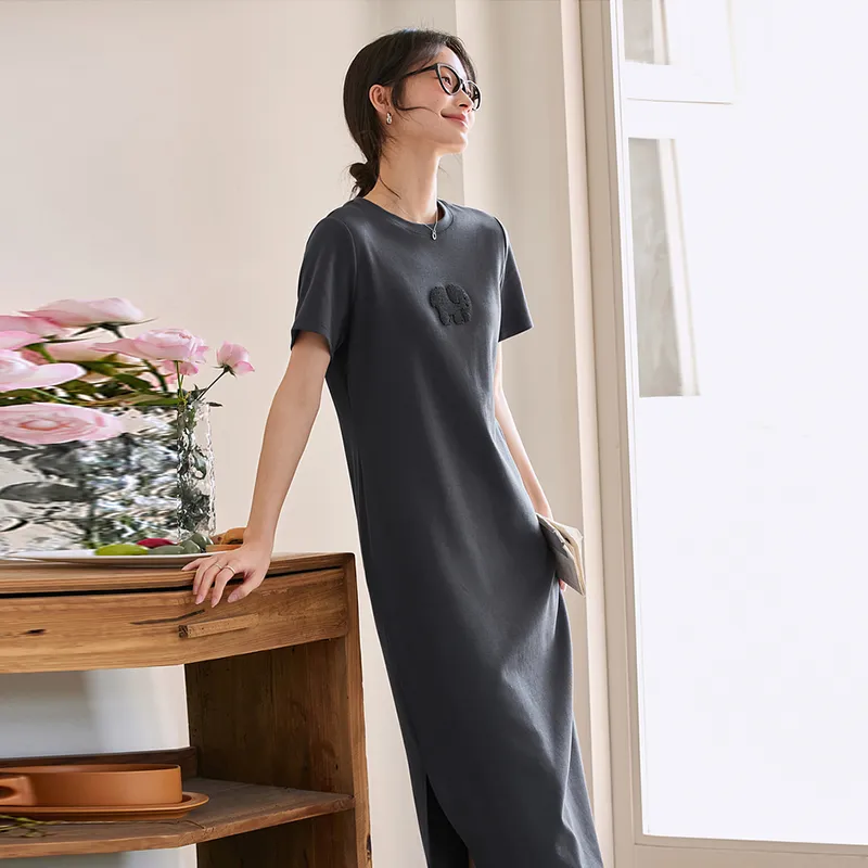 LUYOUYE Short Sleeved Dress Women's-3