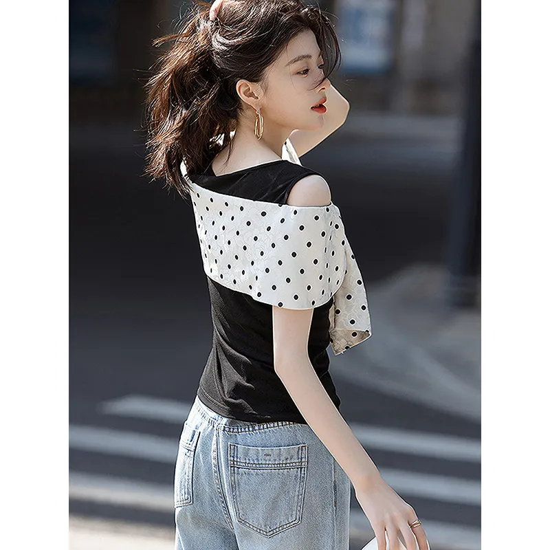 LUYOUYE T Shirts Women's Black-2