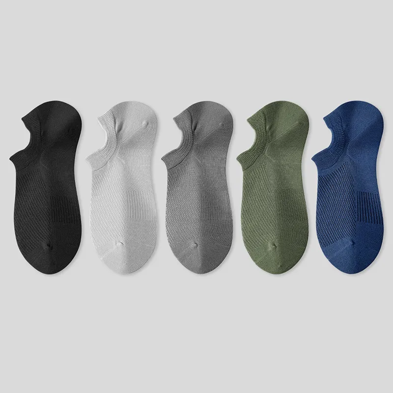LUYOUYE No Show Socks Men's 5 Pack-22