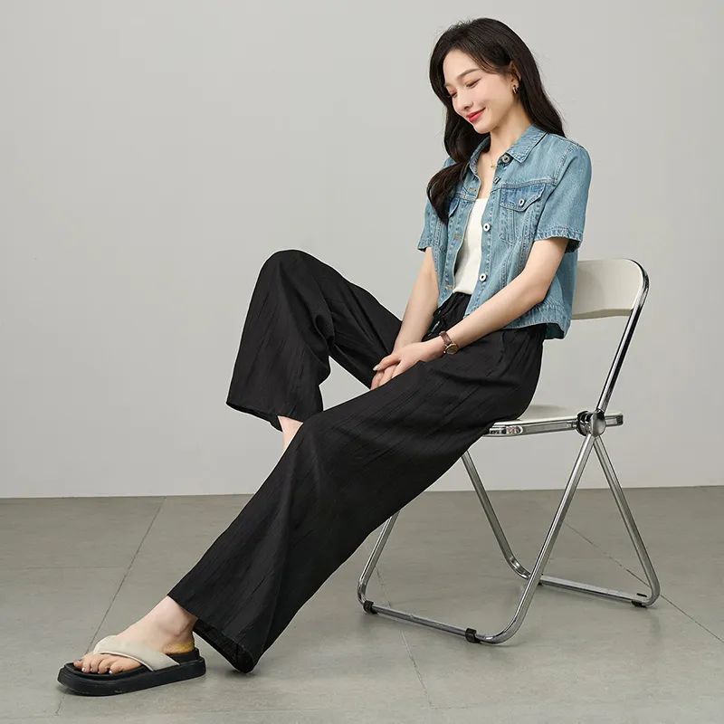 LUYOUYE Casual Pants Women's Black-2