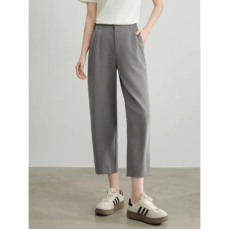 LUYOUYE Casual Pants Women's Gray-2