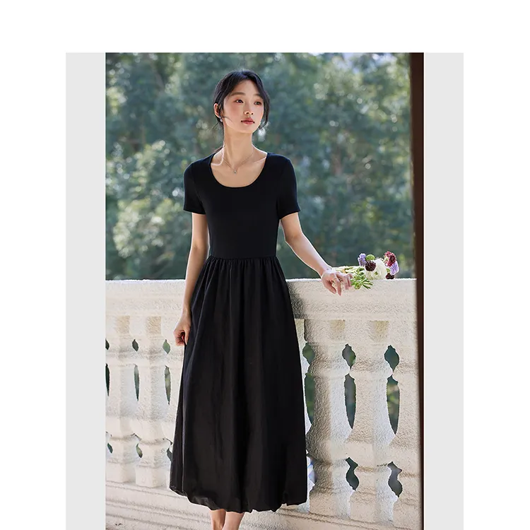 LUYOUYE Short Sleeved Dress Women's-4