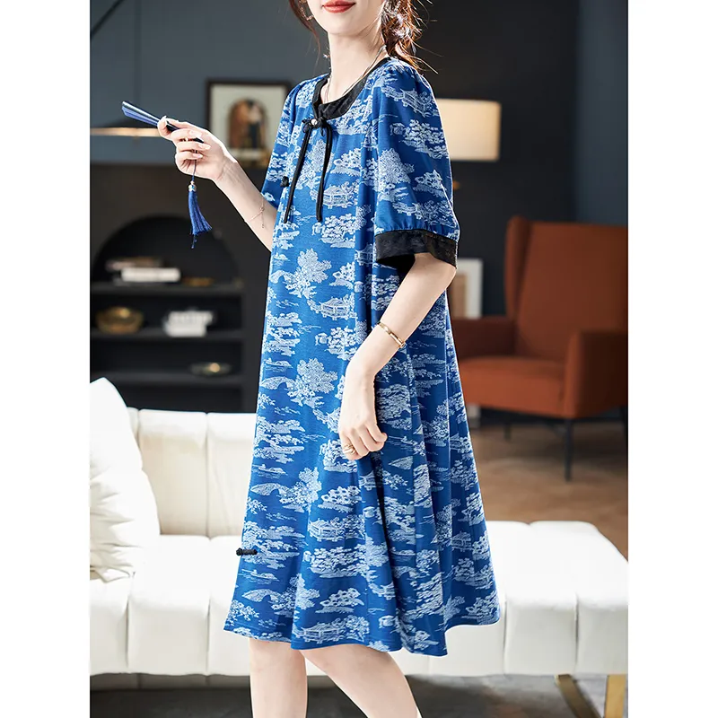 LUYOUYE Short Sleeved Dress Women's-2