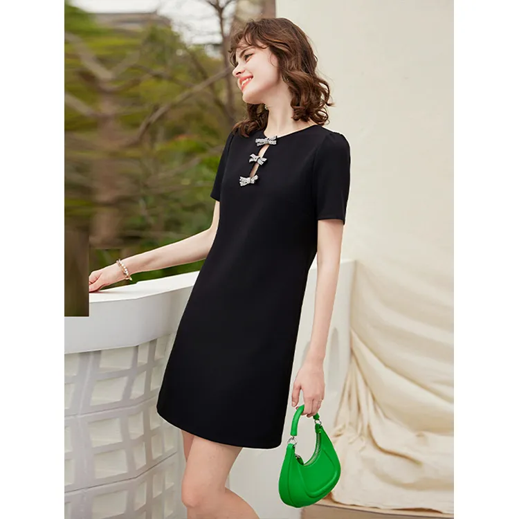 LUYOUYE Short Sleeved Dress Women's-5