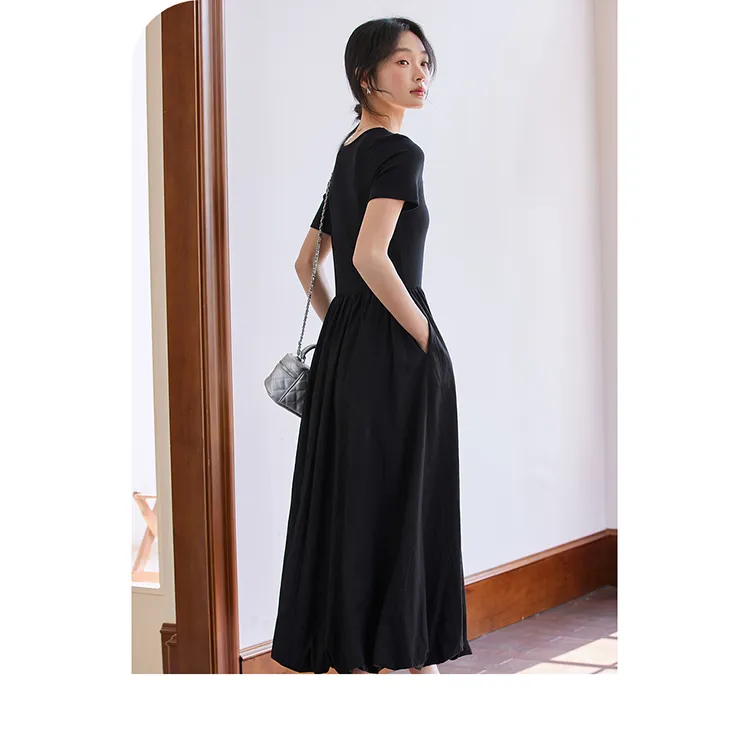 LUYOUYE Short Sleeved Dress Women's-1