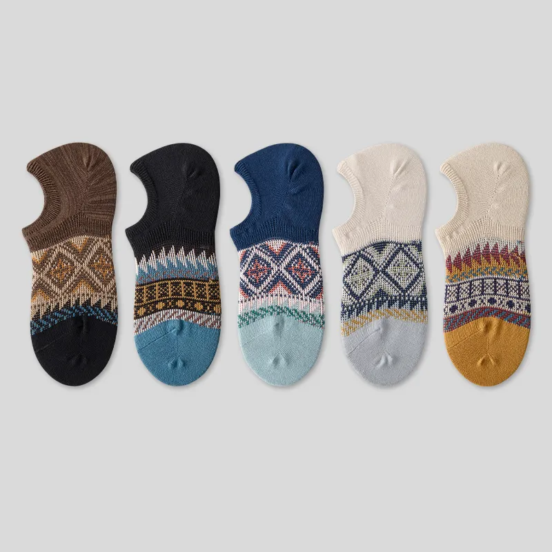 LUYOUYE No Show Socks Men's 5 Pack-11