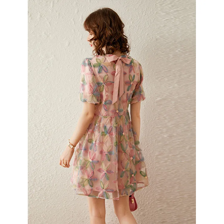 LUYOUYE Short Sleeved Dress Women's-1