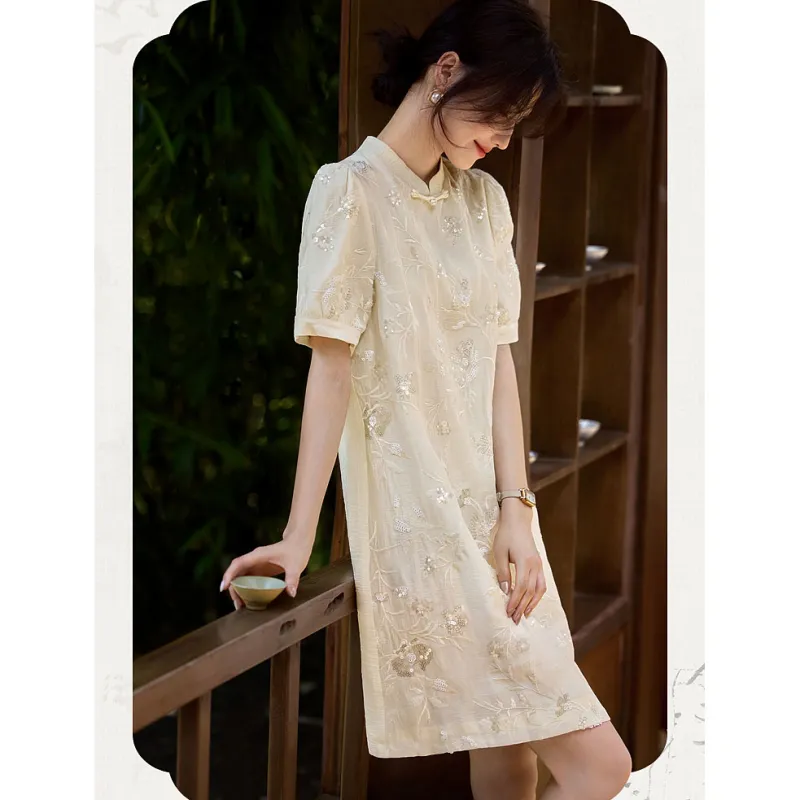 LUYOUYE Short Sleeved Dress Women's-3