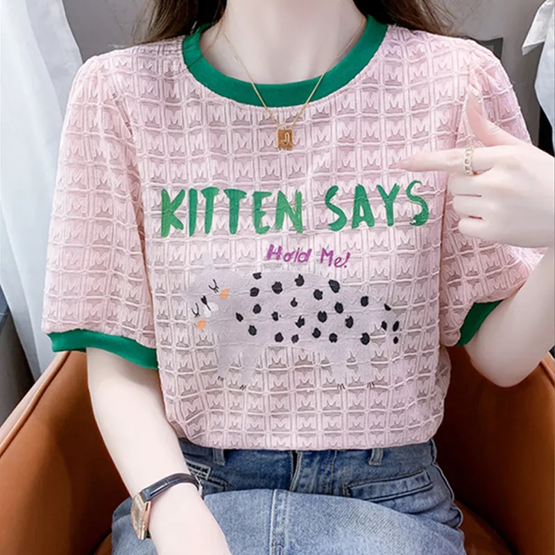 LUYOUYE Puff Sleeve T Shirt Women's-6