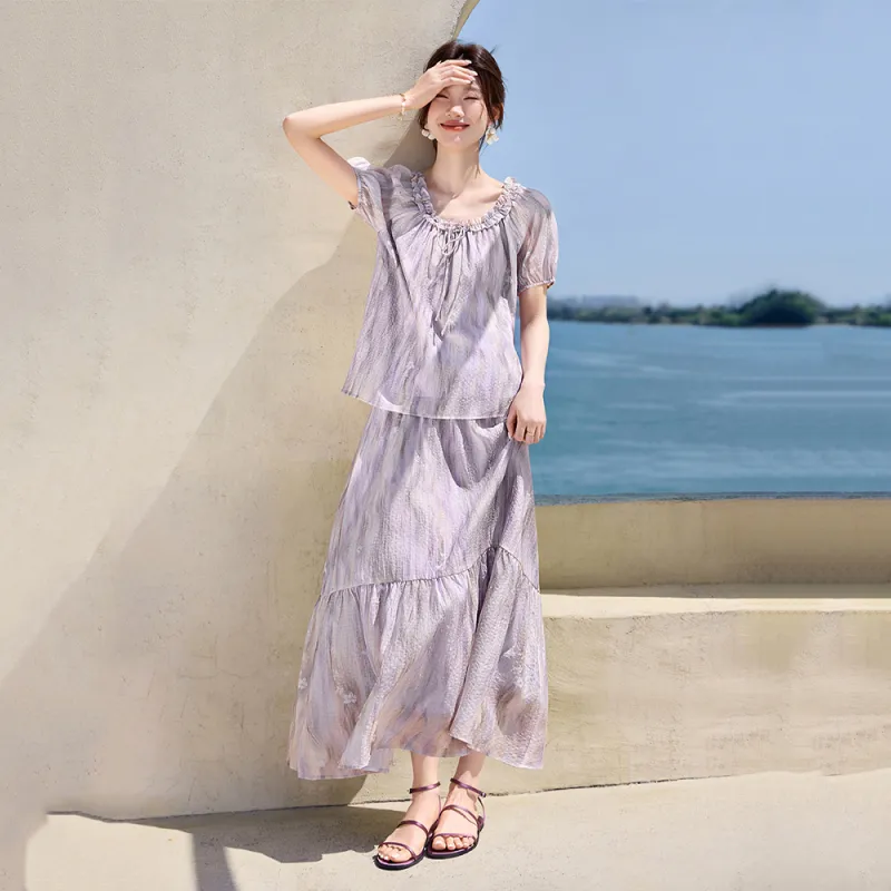 LUYOUYE Two Piece Skirt Sets Women's-2