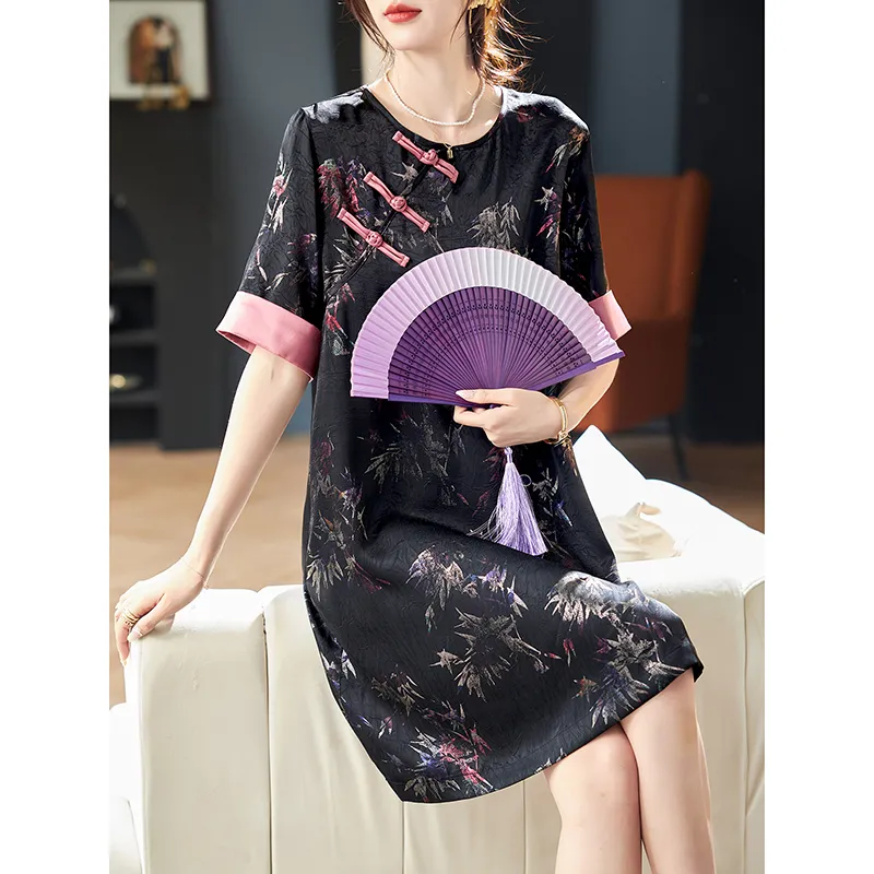 LUYOUYE Short Sleeved Dress Women's-3