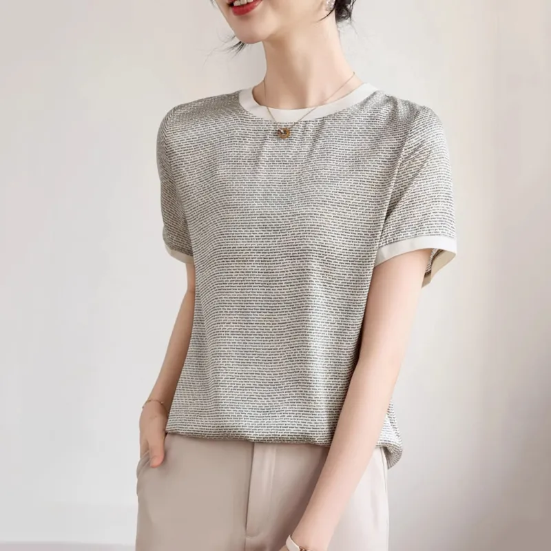 LUYOUYE T Shirts Women's Gray-1