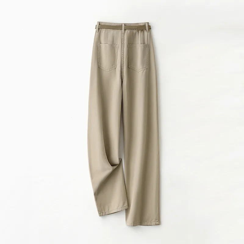 LUYOUYE Jeans Women's Light Khaki-1