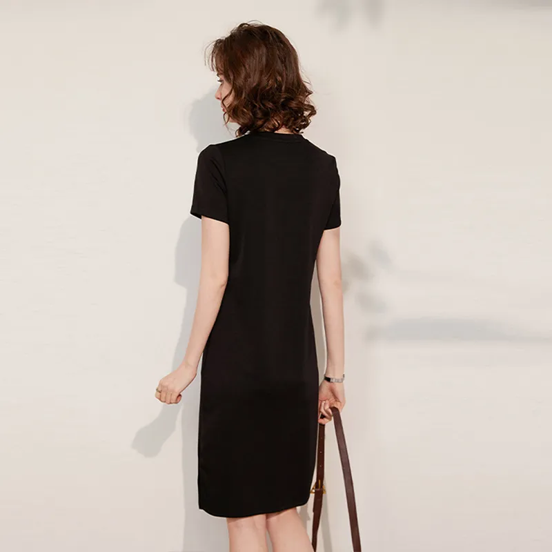 LUYOUYE Short Sleeved Dress Women's-1