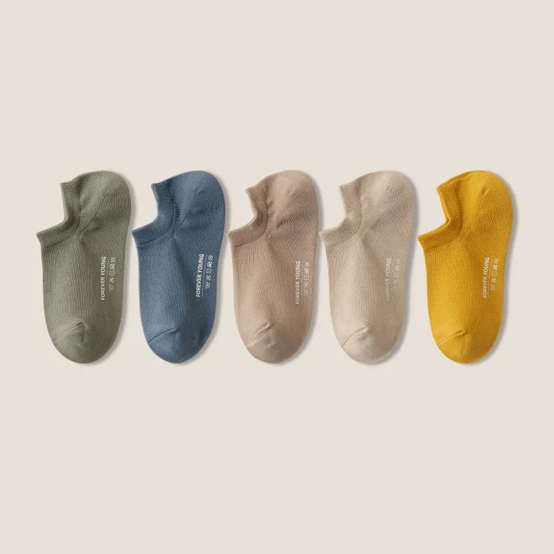 LUYOUYE No Show Socks Men's 5 Pack-14