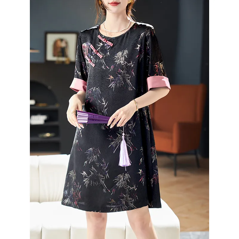 LUYOUYE Short Sleeved Dress Women's-2