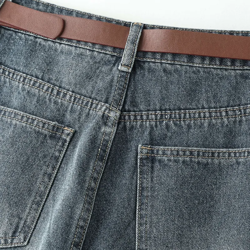 LUYOUYE Jeans Women's Vintage Blue-2