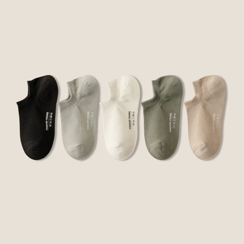 LUYOUYE No Show Socks Men's 5 Pack-13