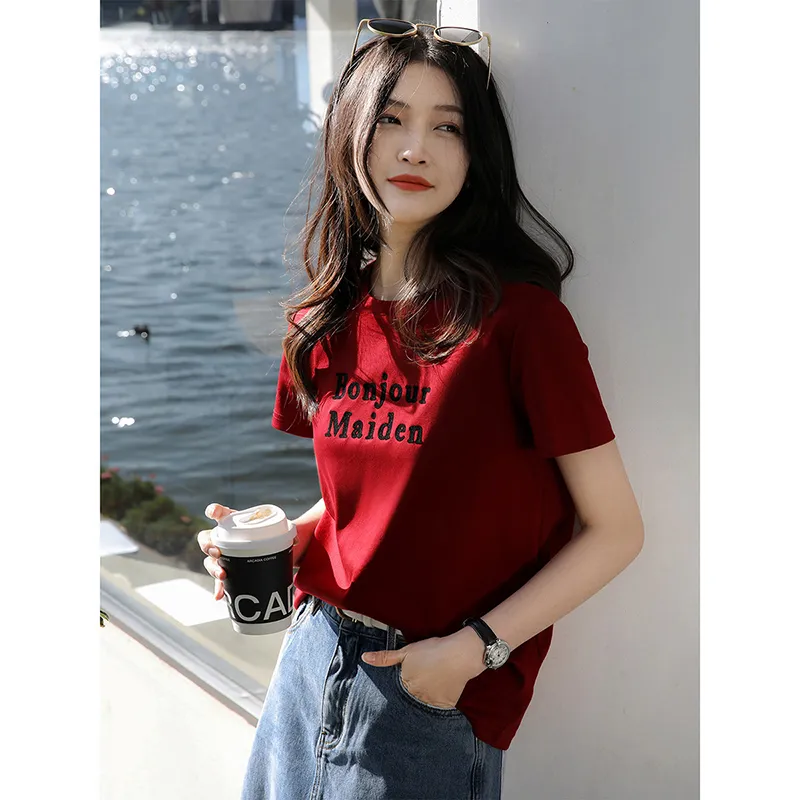 LUYOUYE T Shirts Women's Red-1