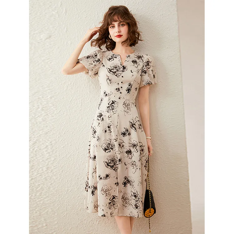 LUYOUYE Short Sleeved Dress Women's-2