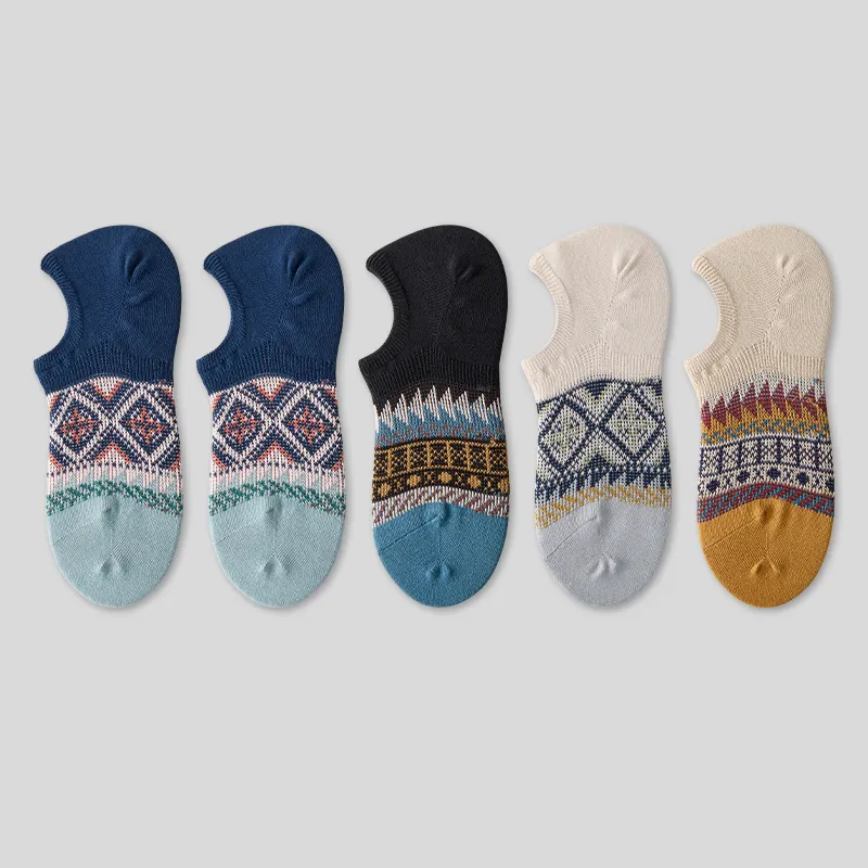 LUYOUYE No Show Socks Men's 5 Pack-18