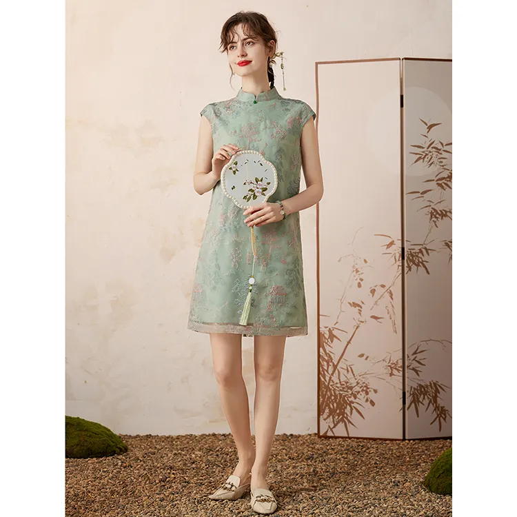 LUYOUYE Short Sleeved Dress Women's-2