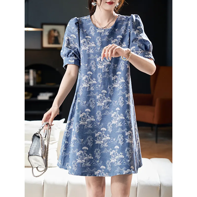 LUYOUYE Short Sleeved Dress Women's-4