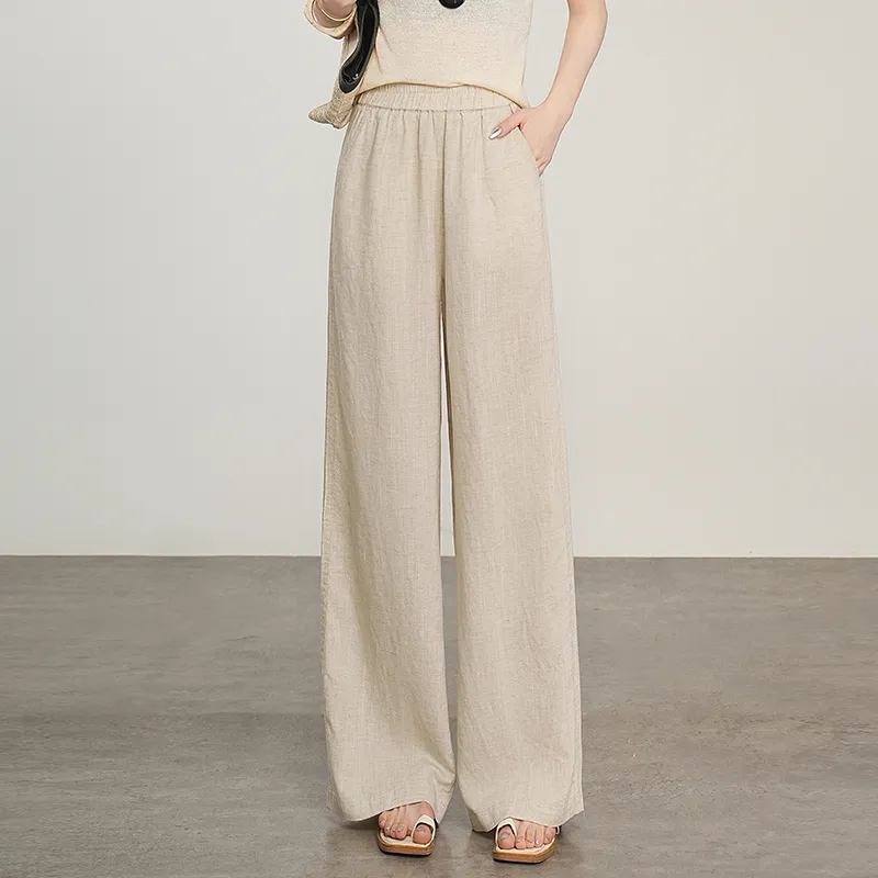 LUYOUYE Casual Pants Women's Numb Gray-1