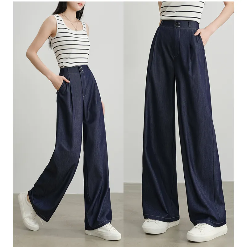 LUYOUYE Jeans Women's Denim Blue-2