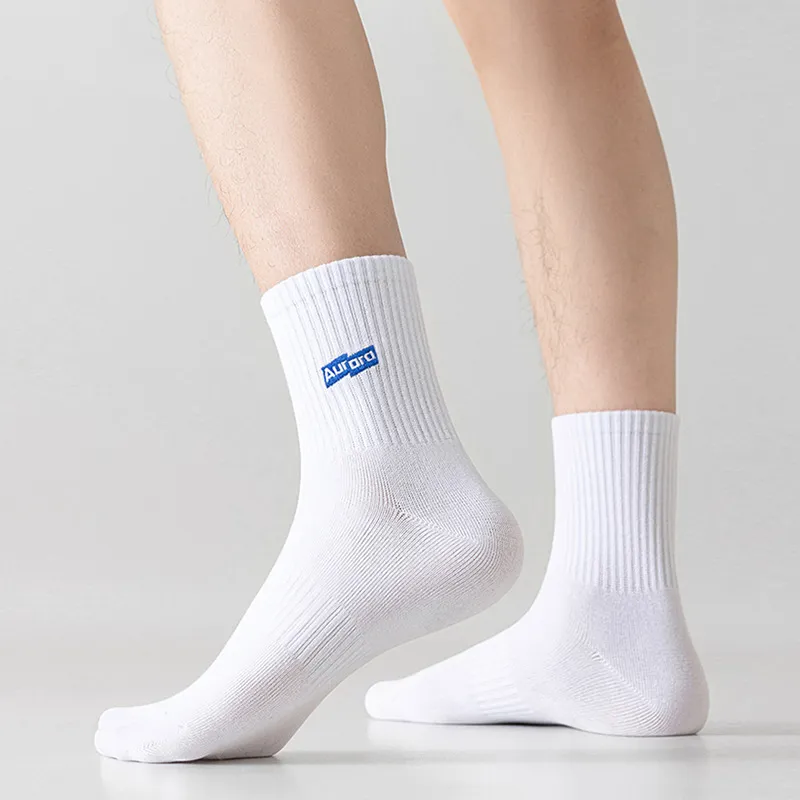 LUYOUYE Mid Calf Socks Men's 4 Pack-4