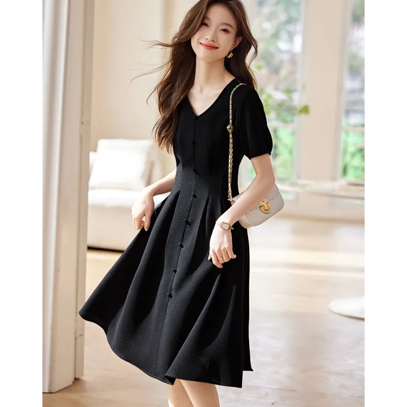 LUYOUYE Short Sleeved Dress Women's-4