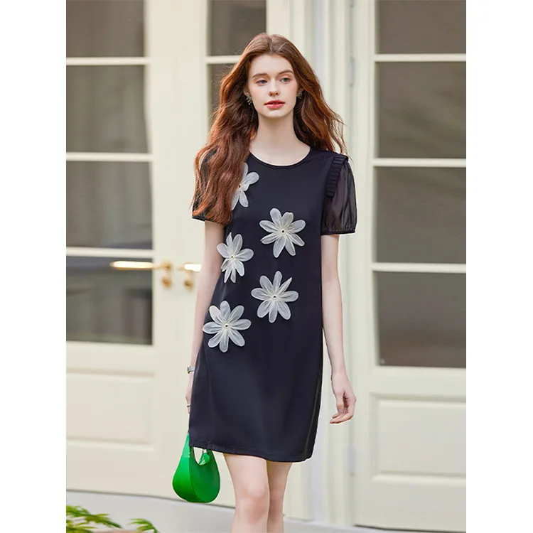 LUYOUYE Short Sleeved Dress Women's-2