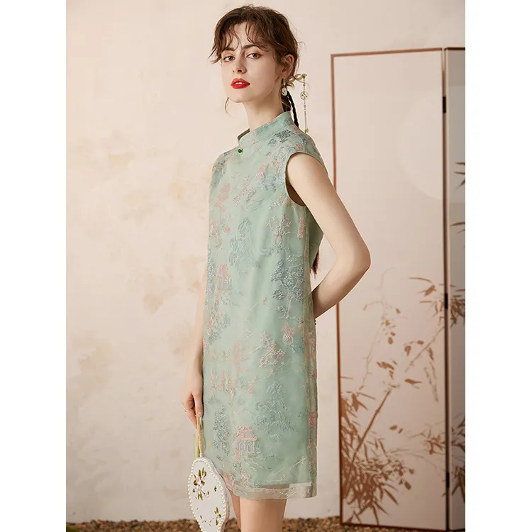LUYOUYE Short Sleeved Dress Women's-3