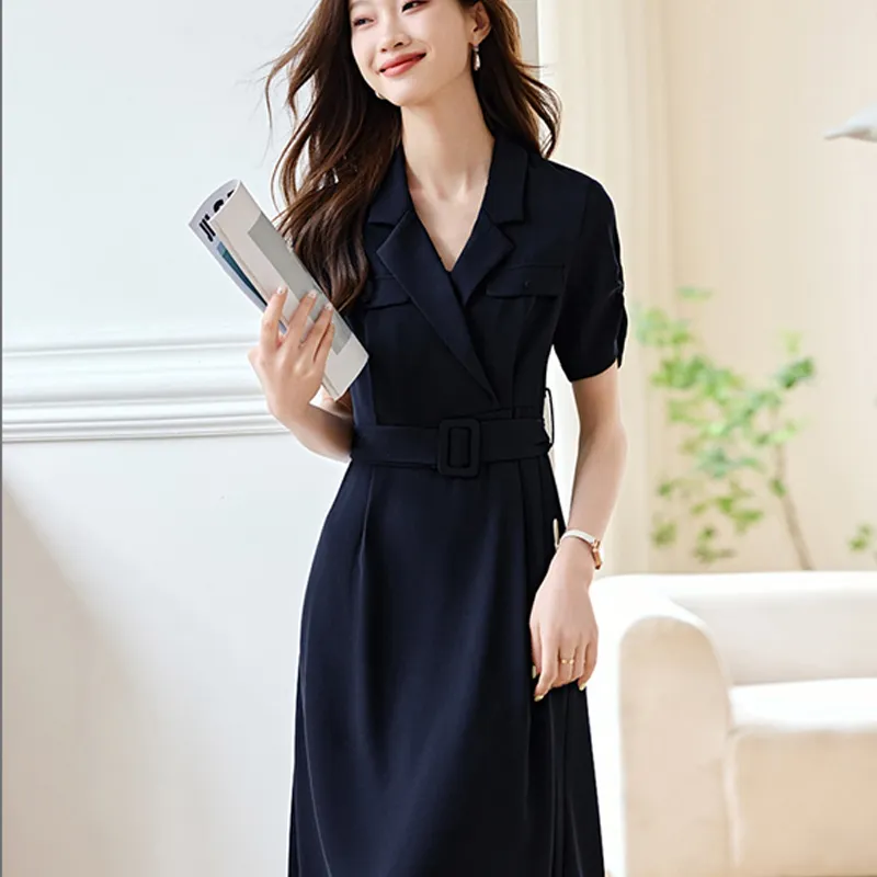 LUYOUYE Short Sleeved Dress Women's-4