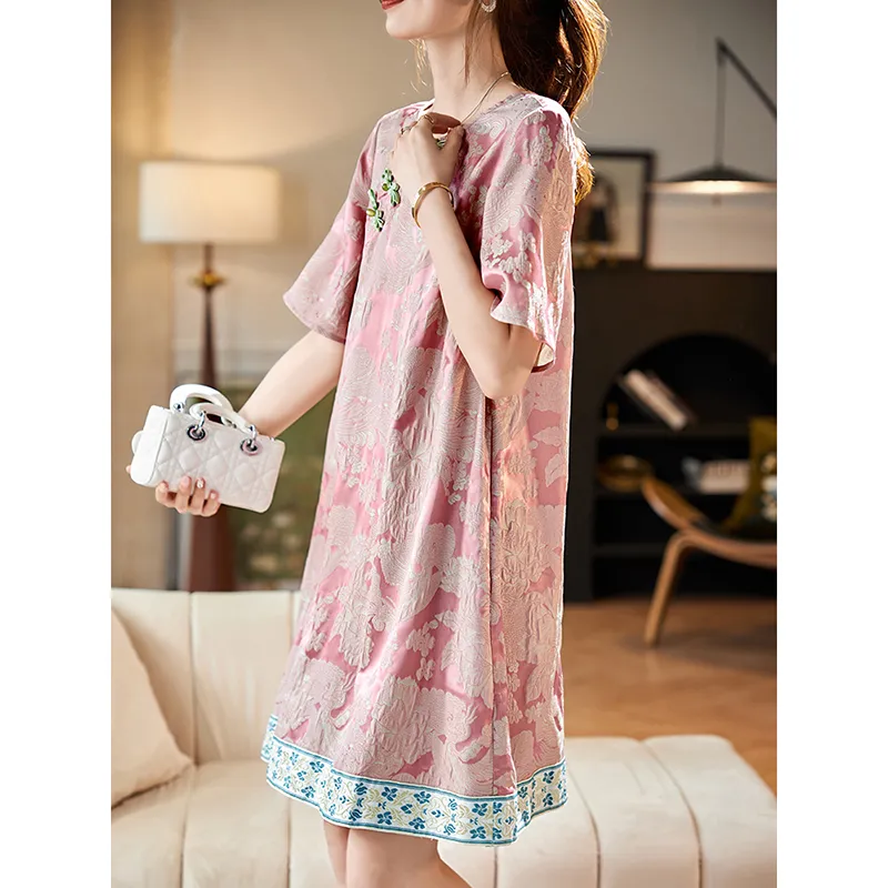 LUYOUYE Short Sleeved Dress Women's-2