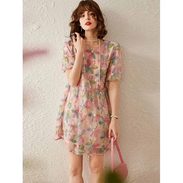 LUYOUYE Short Sleeved Dress Women's-2