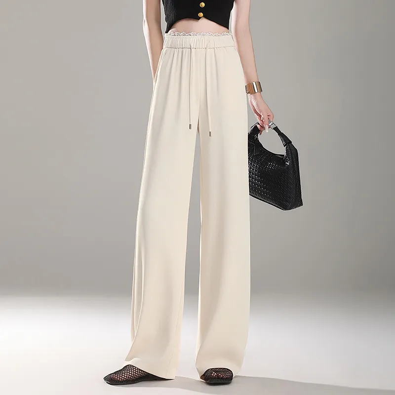 LUYOUYE Casual Pants Women's Beige-1