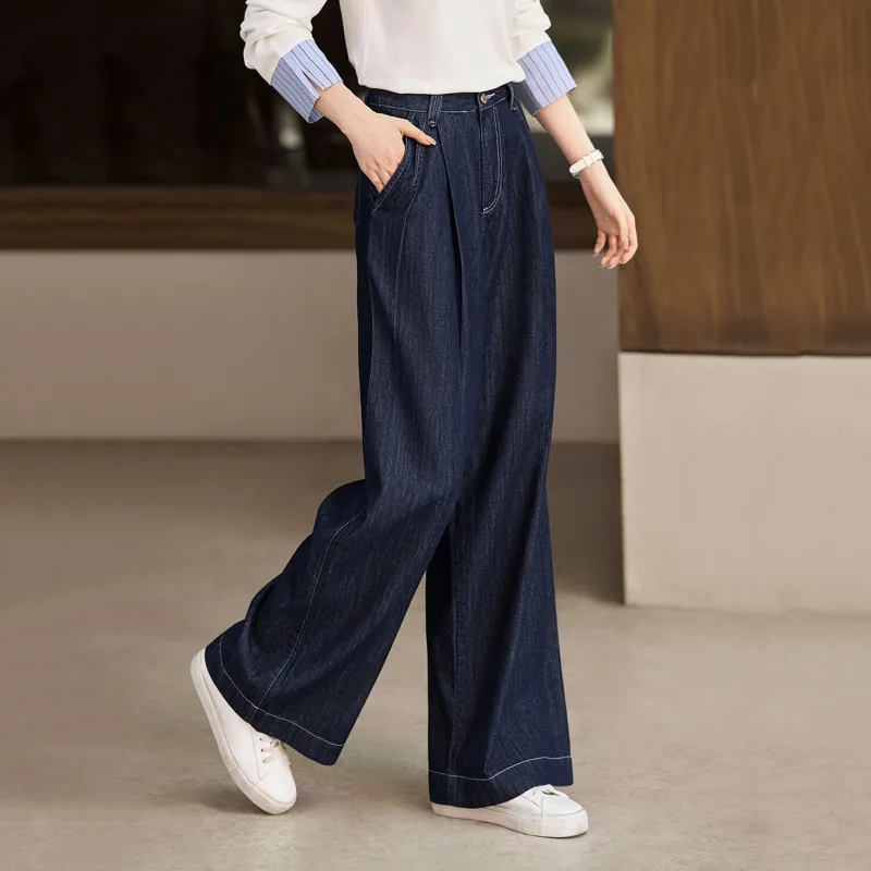 LUYOUYE Jeans Women's Royal Blue-4