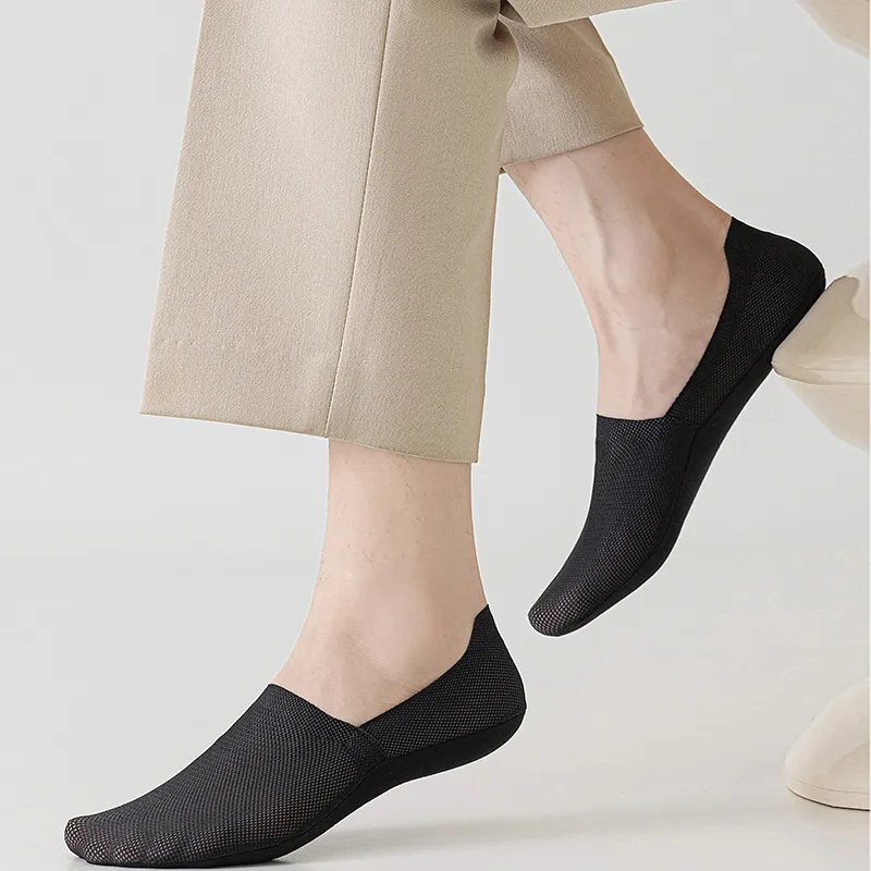 LUYOUYE No Show Socks Men's 5 Pack-11