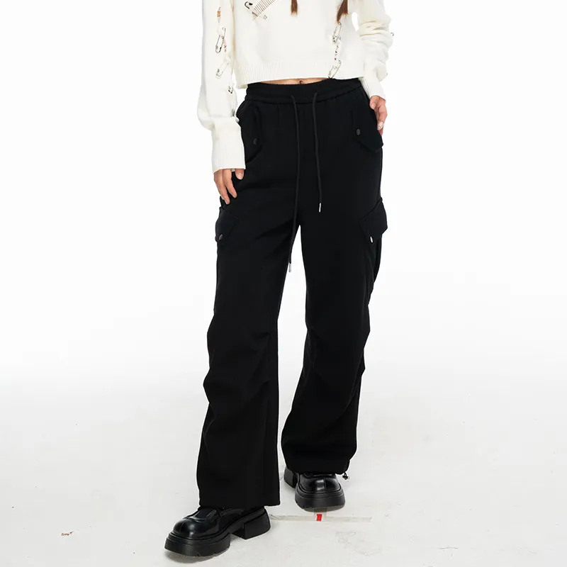 MYMIX Casual Pants Women's Black-4