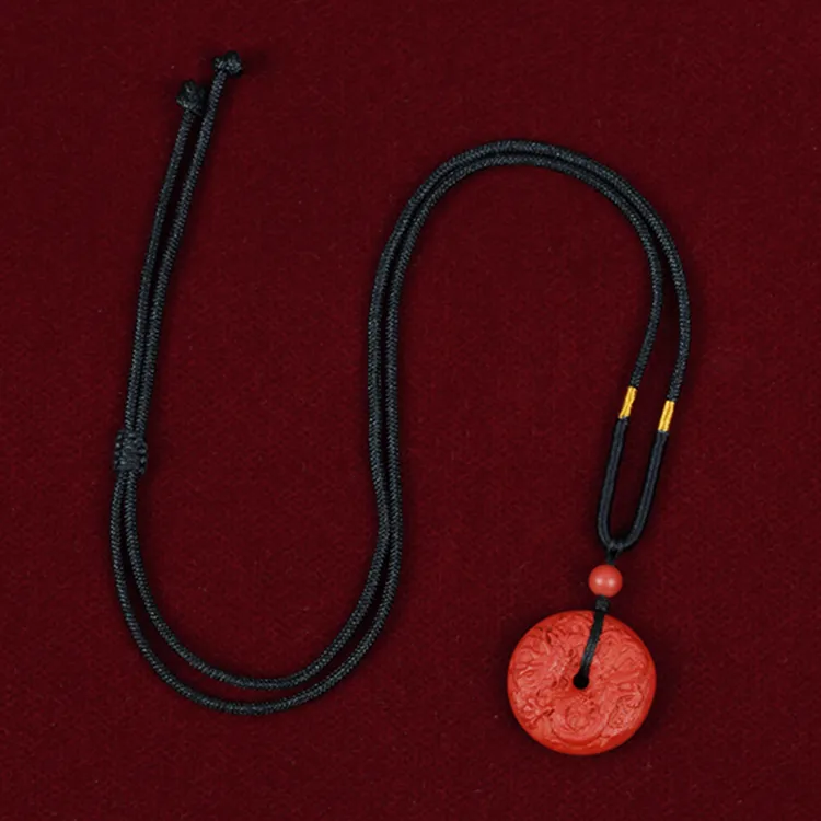 Yutang Reconstructed Cinnabar Pendants Unisex-5