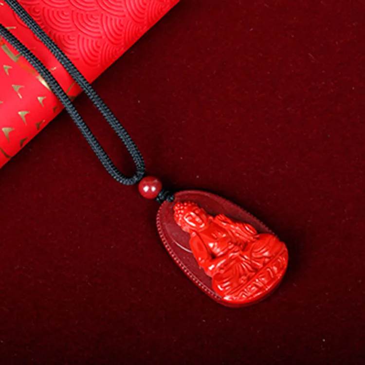 Yutang Reconstructed Cinnabar Pendants Unisex-4
