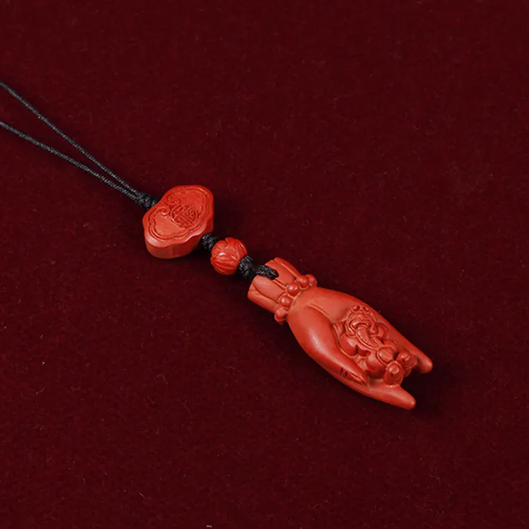 Yutang Reconstructed Cinnabar Pendants Unisex-1