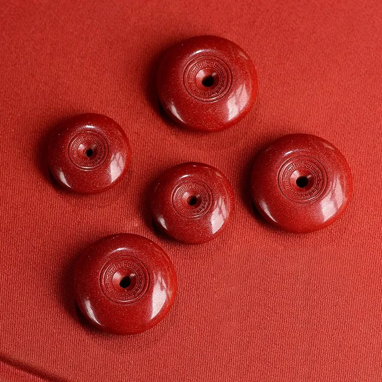 Yutang Reconstructed Cinnabar Pendants Unisex-2