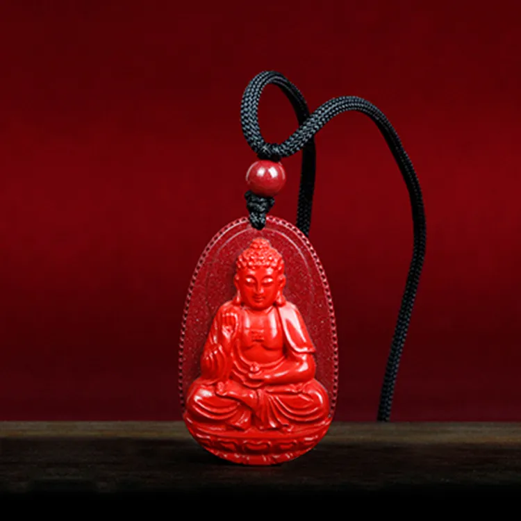 Yutang Reconstructed Cinnabar Pendants Unisex-1