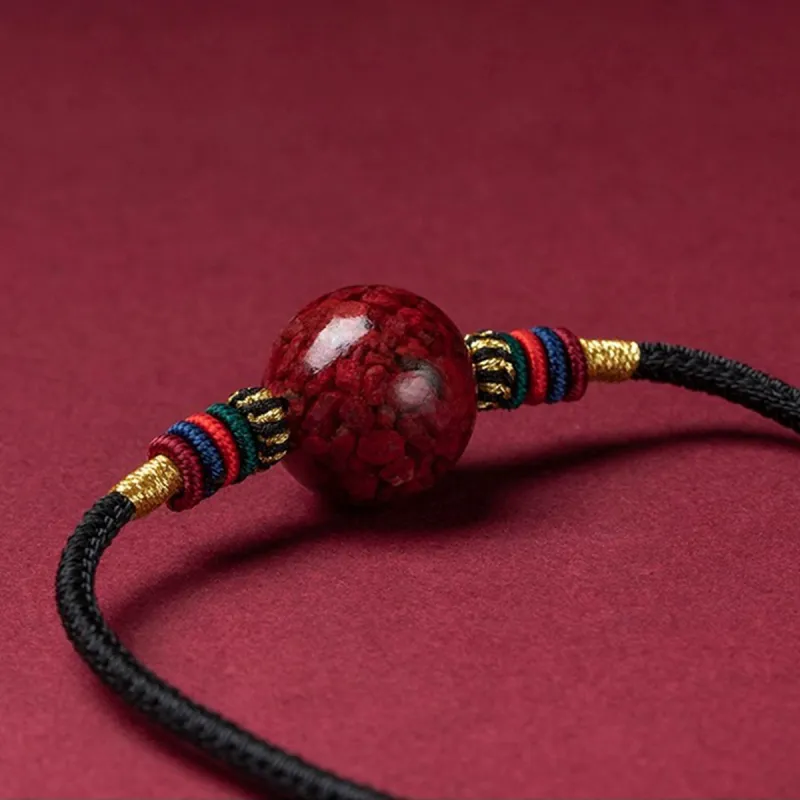 Yutang Reconstructed Cinnabar Pendants Women's-4