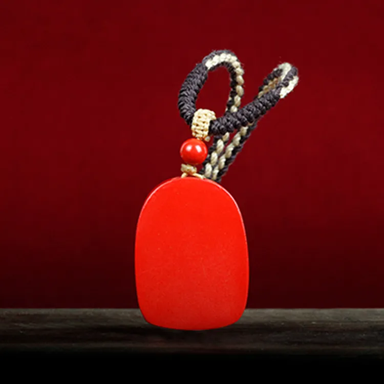 Yutang Reconstructed Cinnabar Pendants Unisex-4