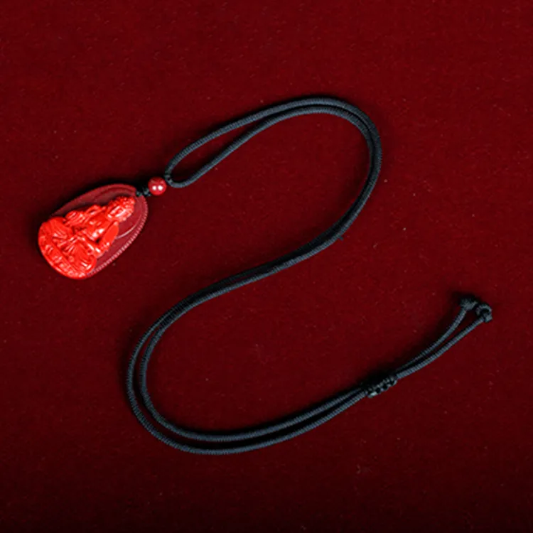 Yutang Reconstructed Cinnabar Pendants Unisex-5