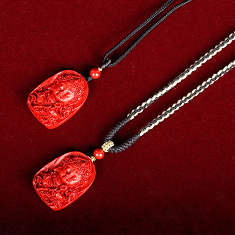 Yutang Reconstructed Cinnabar Pendants Unisex-2