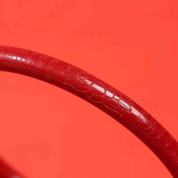 Yutang Reconstructed Cinnabar Bangles Women's-5
